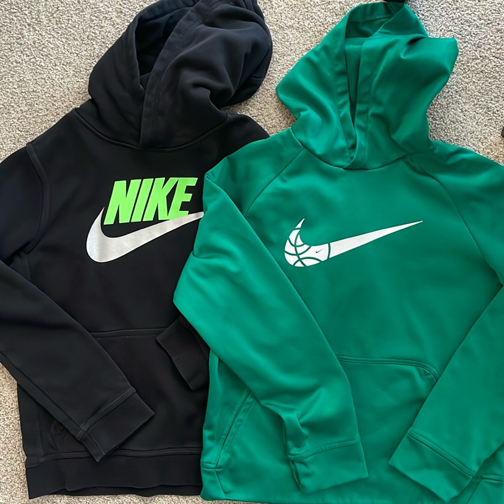 Pair of Nike sweatshirts
